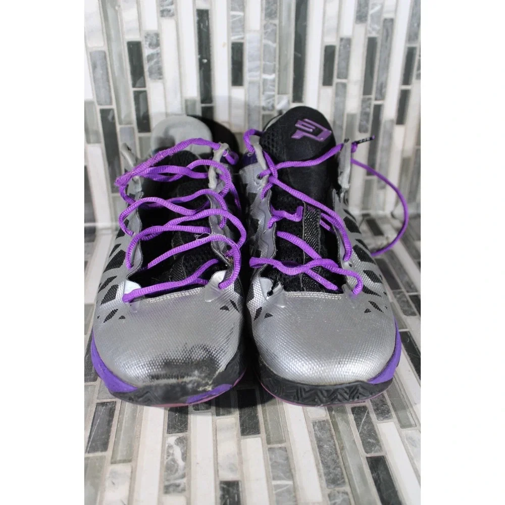 Nike‎ Air Jordan Chris Paul VI 6, 535807-005, Silver Purple Black, Mens Size 12